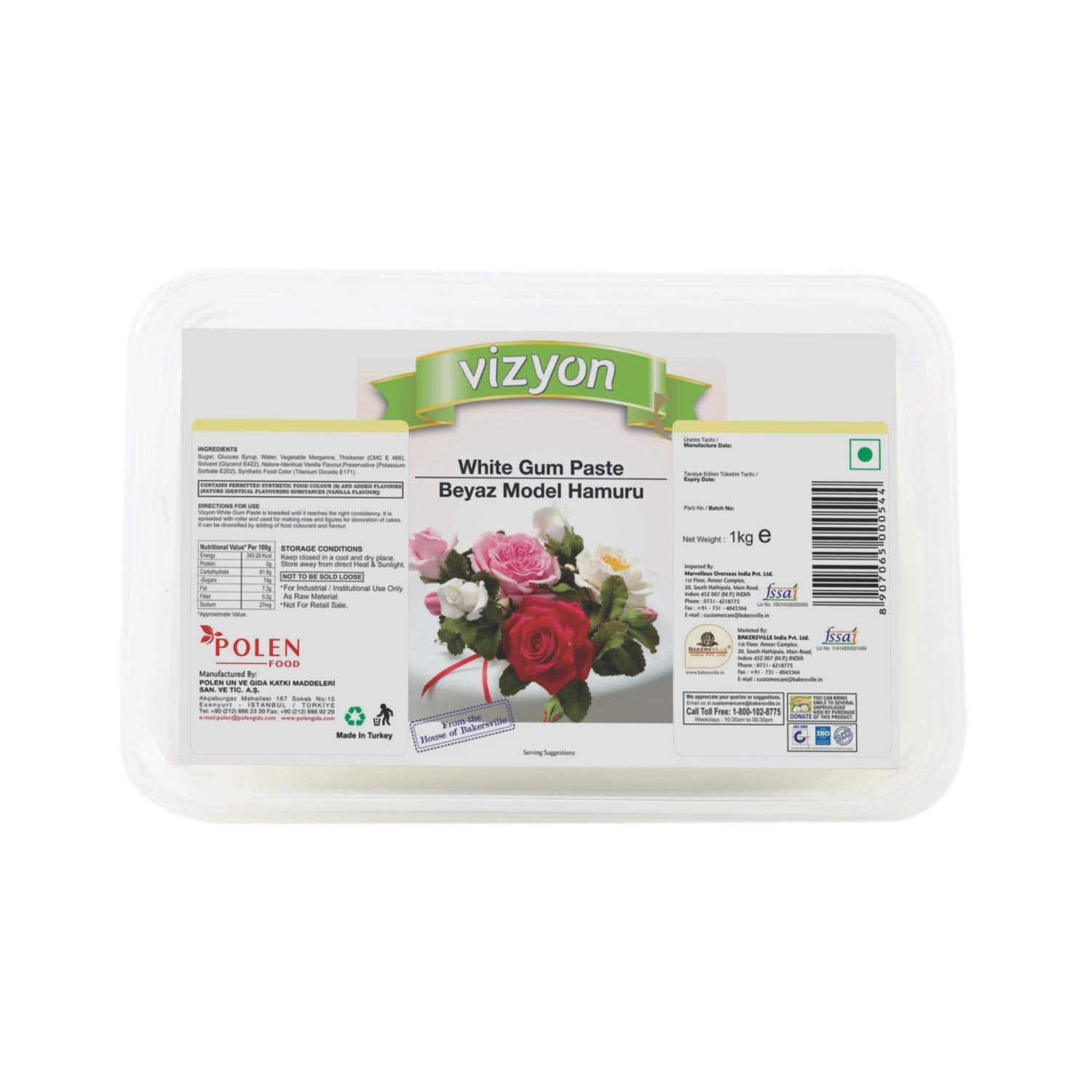 Vizyon Gum Paste 1 kg 1 kg